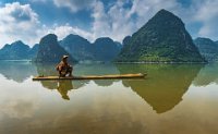 414 - FISHERMAN ON THE LAKE I - DEBEVEC IGOR - slovenia <div